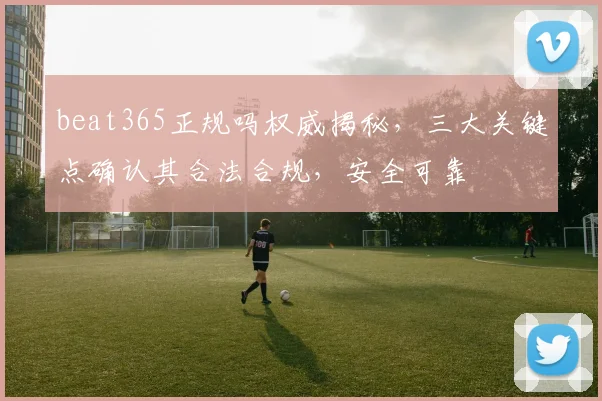 beat365正规吗权威揭秘，三大关键点确认其合法合规，安全可靠